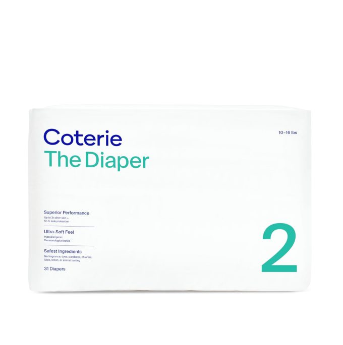 Coterie Size 2 Diaper, 31 CT