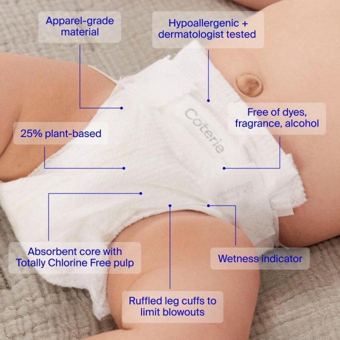 Coterie Baby Wipes + Diapers Kit - Image 3