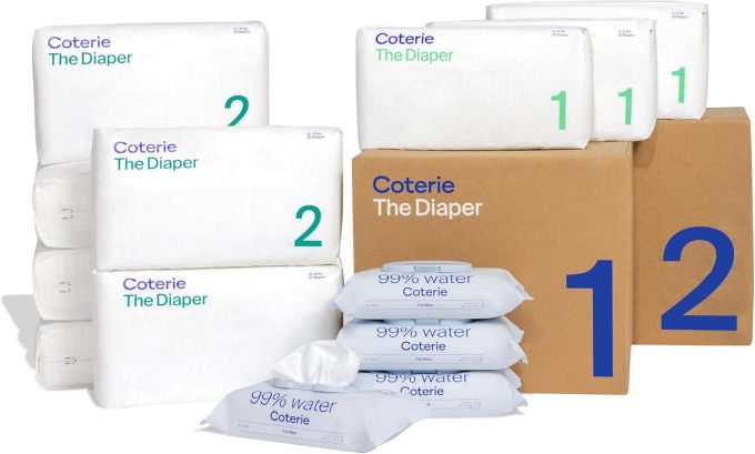 Coterie Baby Wipes + Diapers Kit - Image 17