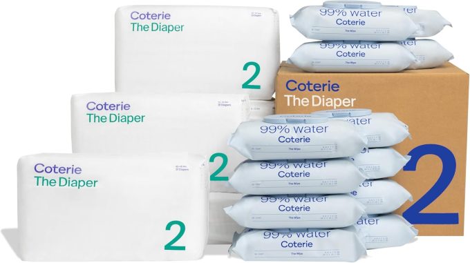 Coterie Baby Wipes + Diapers Kit