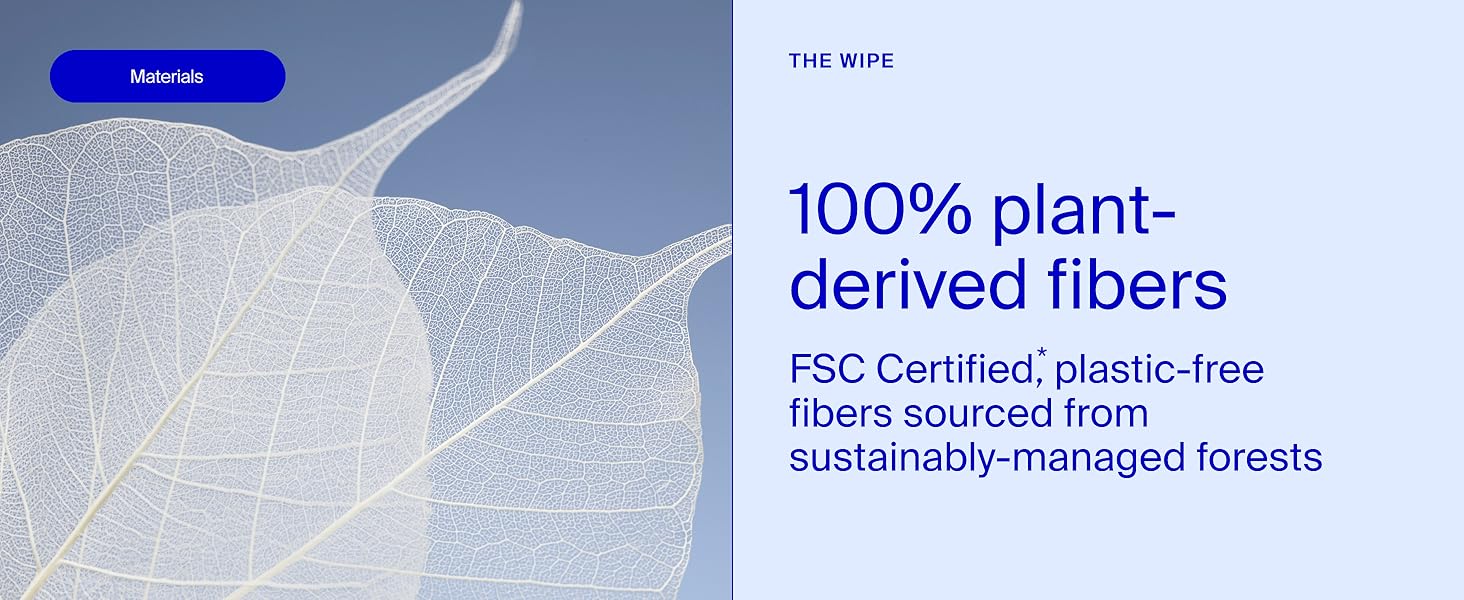 100% plant derived fibers
